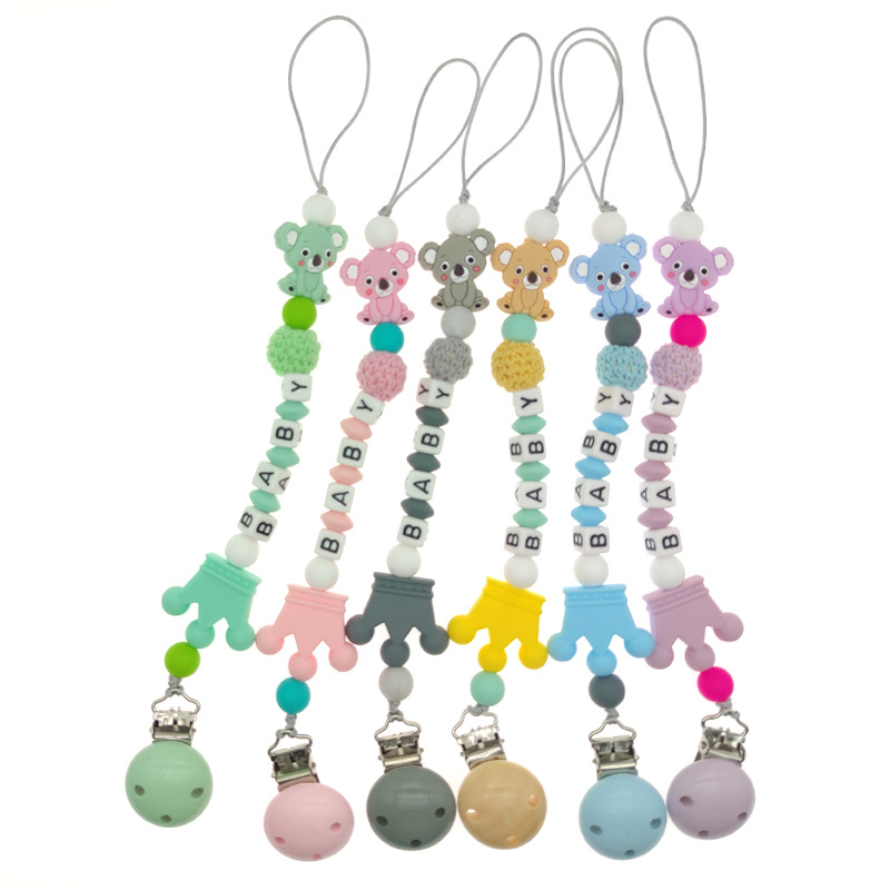 INS Hot Sale Silicone Nipple Chain Baby Products Drop-Preventing Chain Molar Chain Amazon Pacifier Clip INS Hot Sale Silicone Nipple Chain Baby Products Drop-Preventing Chain Molar Chain Amazon Pacifier Clip