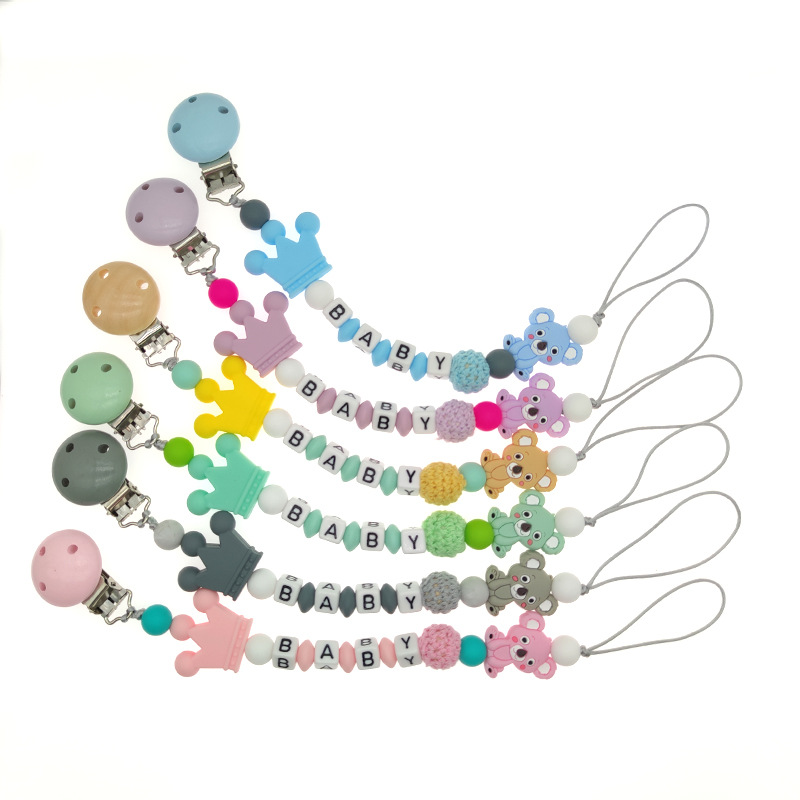 INS Hot Sale Silicone Nipple Chain Baby Products Drop-Preventing Chain Molar Chain Amazon Pacifier Clip INS Hot Sale Silicone Nipple Chain Baby Products Drop-Preventing Chain Molar Chain Amazon Pacifier Clip