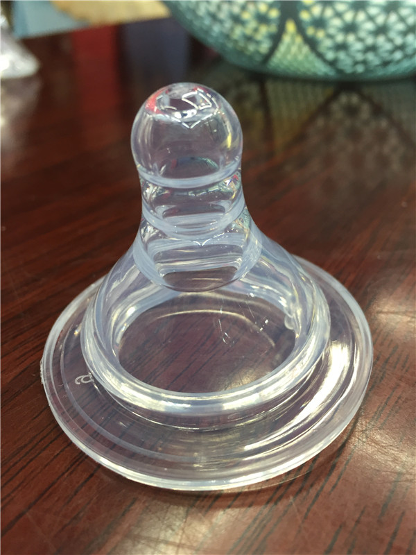 Wide caliber liquid silicone nipple can be equipped with wide mouth bottle breast nipple feeling