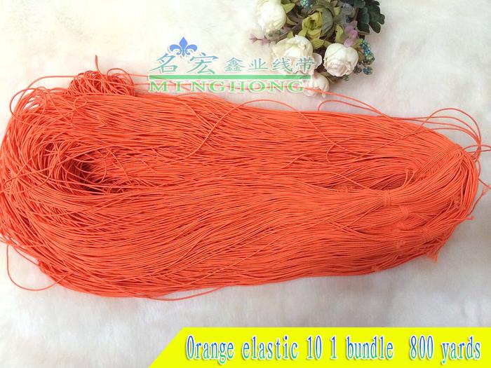 Bright yellow 0.12CM elastic ropes imported elastic string gloves accessories factory direct