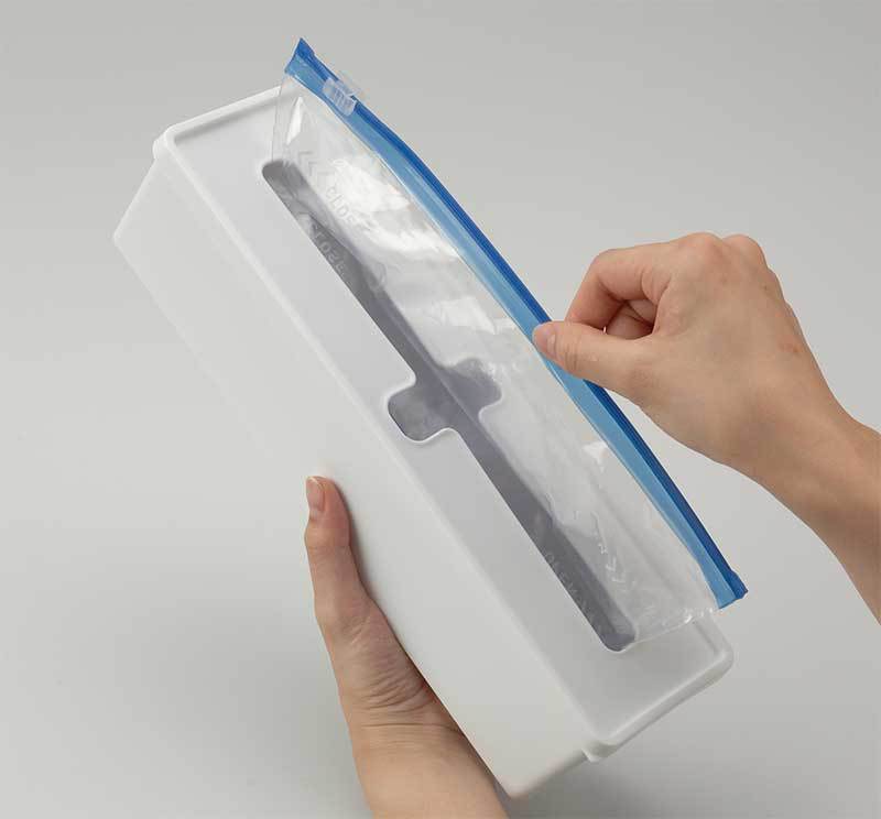 Inomata Japan Imported Cross Storage Box with Lid Disposable Gloves Kitchen Storage Box Plastic Storage Box
