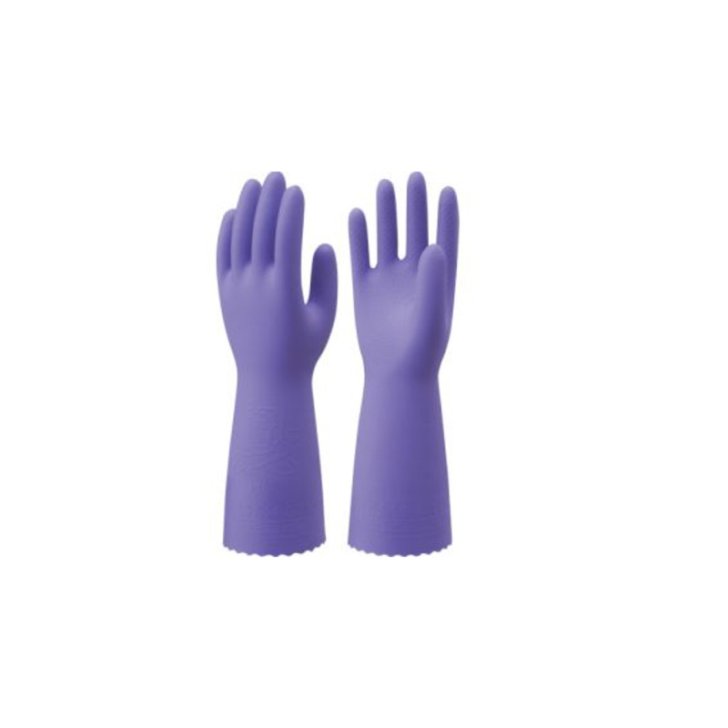 Japanese Imported Showr Household Gloves Thickened Fleece Lined Rubber Gloves for Household Cleaning