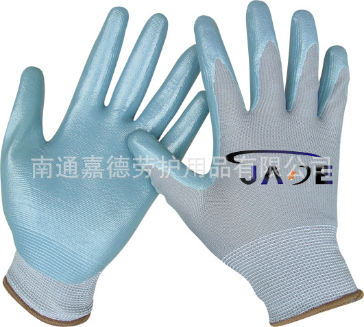 Factory Direct Nitrile gloves! 100% nylon inner, imported nitrile latex, stable Supply