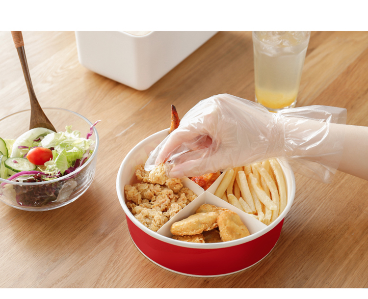 Pulito Disposable Removable Gloves Imported from South Korea Mixed Vegetables Sanitary Gloves Cleaning 100 PCs Plastic