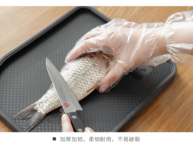 Pulito Disposable Removable Gloves Imported from South Korea Mixed Vegetables Sanitary Gloves Cleaning 100 PCs Plastic