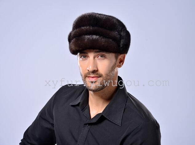 Imported faux mink fur men's mink Hat Imported faux mink fur men's mink Hat