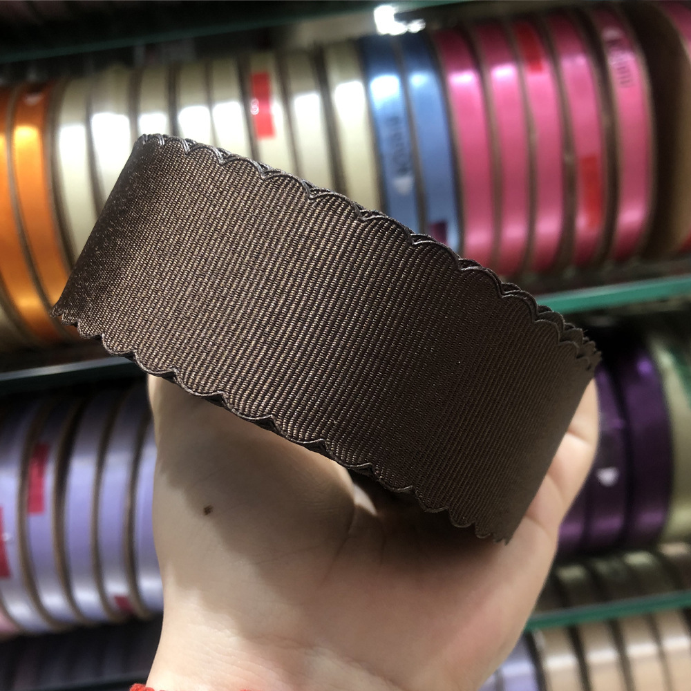 South Korea Imported Wave Lace Ribbed Band Handmade DIY Hair Bow Material Clothing Hat Belt Accessories