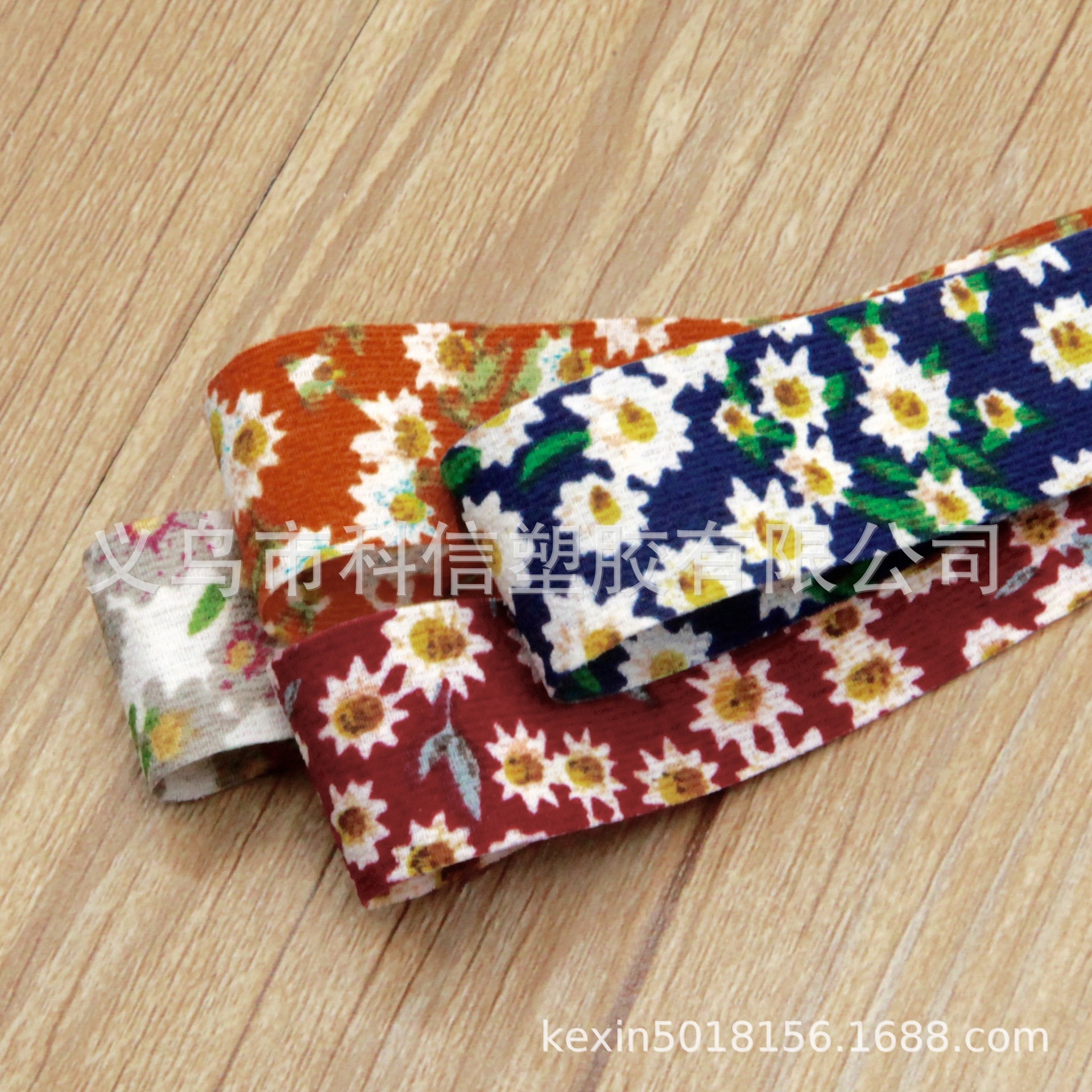 Imported Korean Ribbon Little Daisy Handmade DIY Hair Bow Material Gift Box Bouquet Packaging Hat Accessories
