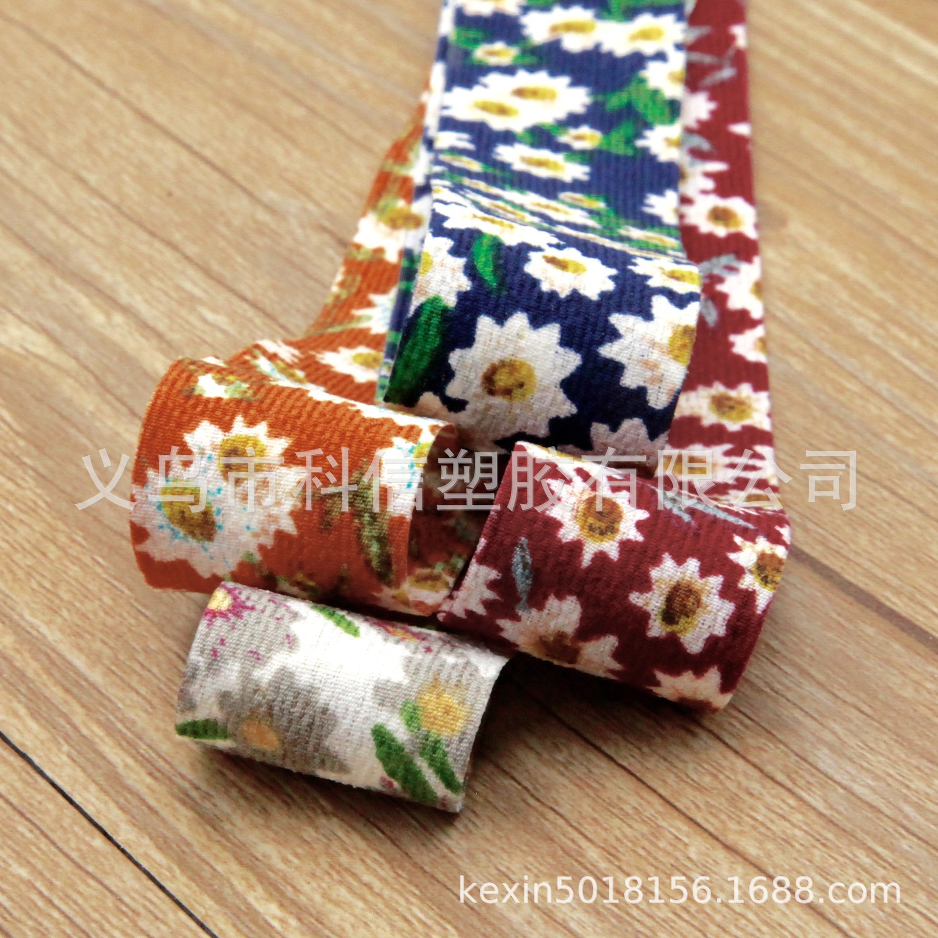 Imported Korean Ribbon Little Daisy Handmade DIY Hair Bow Material Gift Box Bouquet Packaging Hat Accessories