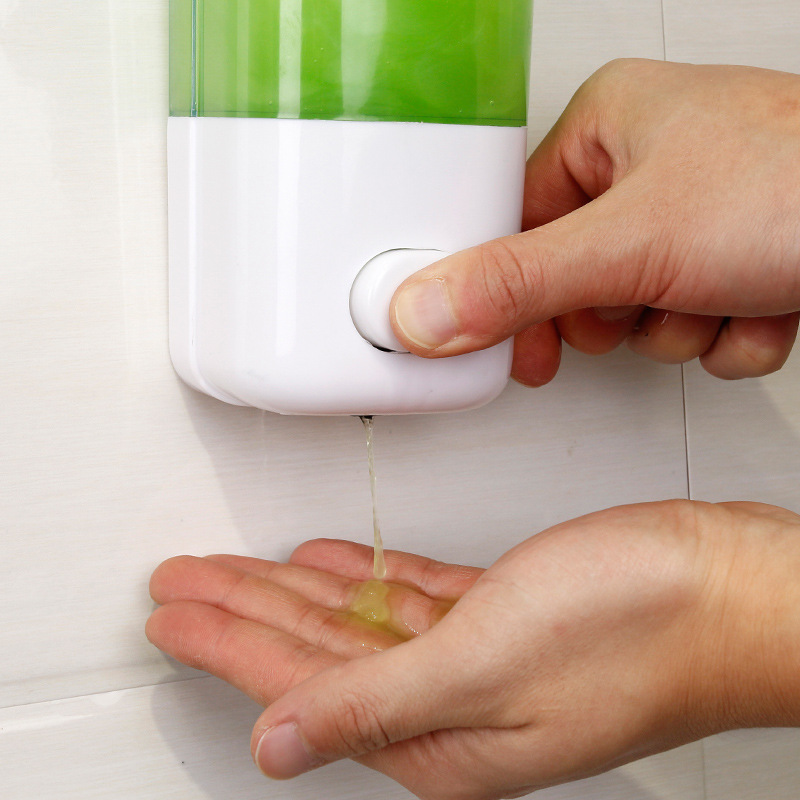 Cross-Border Wall-Mounted Manual Soap Dispenser 500ml Hotel Economical Soap Dispenser Wall-Mounted Disinfectant Bottle