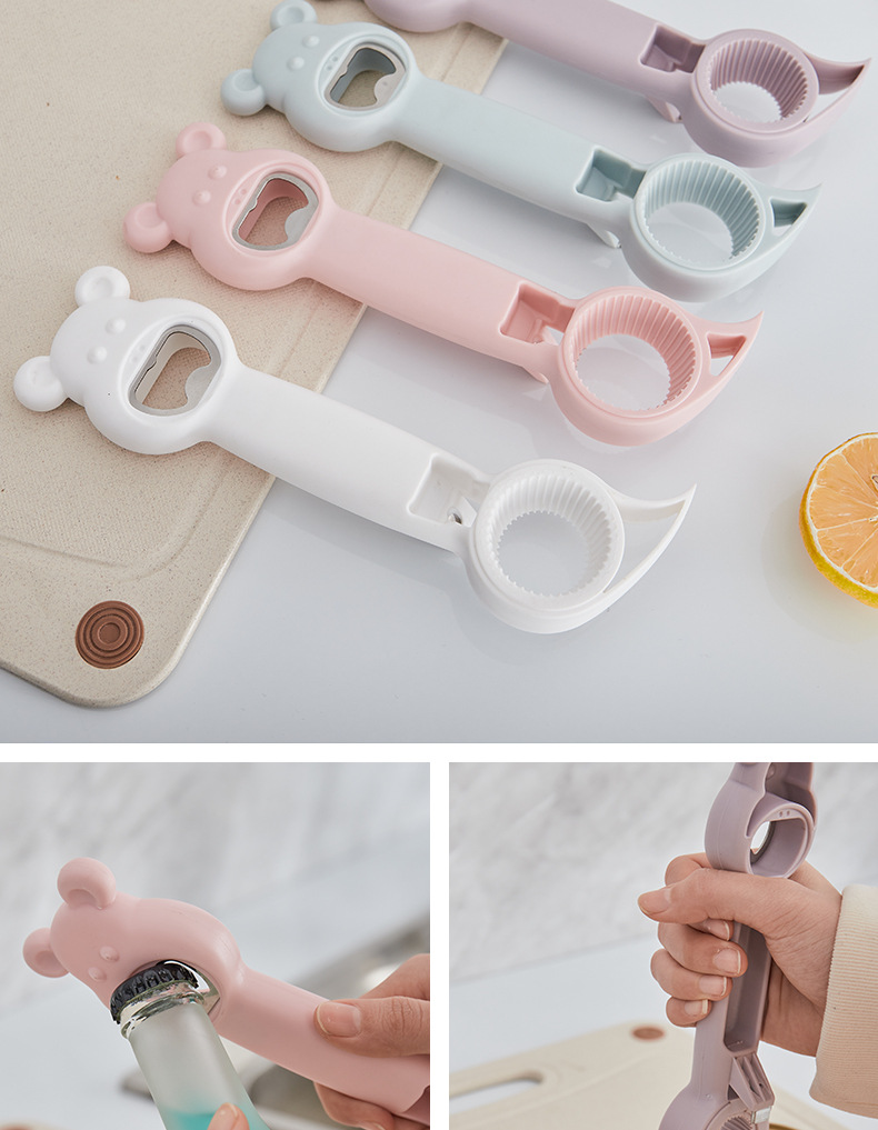 Household Four-in-One Can Can Openers Kitchen Tools Creative Drink Lid Opener Multi-Purpose Beer Bottle Opener Household Four-in-One Can Can Openers Kitchen Tools Creative Drink Lid Opener Multi-Purpose Beer Bottle Opener