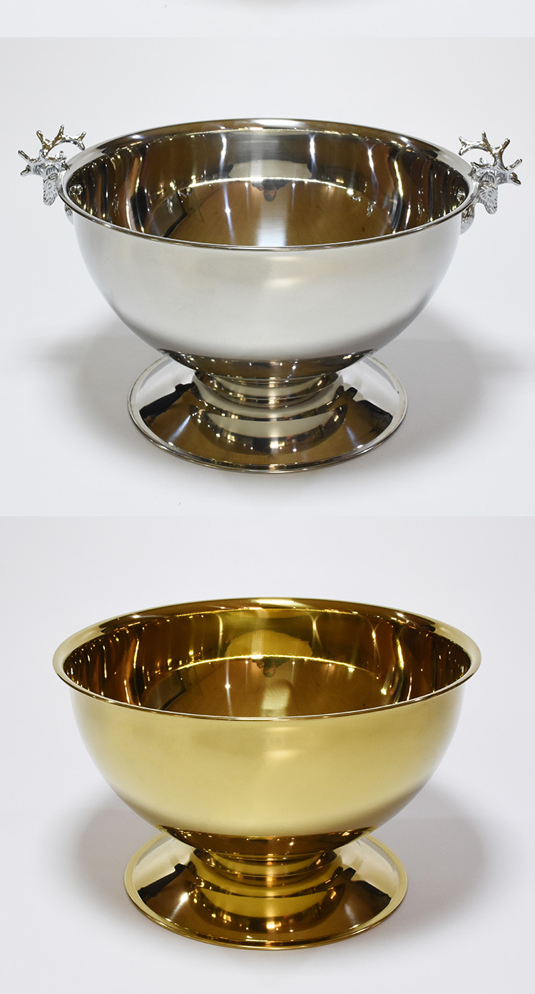 12L Large Capacity Stainless Steel Champagne Basin Party Picnic Commonly Used Cold Storage Beer Drink Ice Bucket 12L Large Capacity Stainless Steel Champagne Basin Party Picnic Commonly Used Cold Storage Beer Drink Ice Bucket