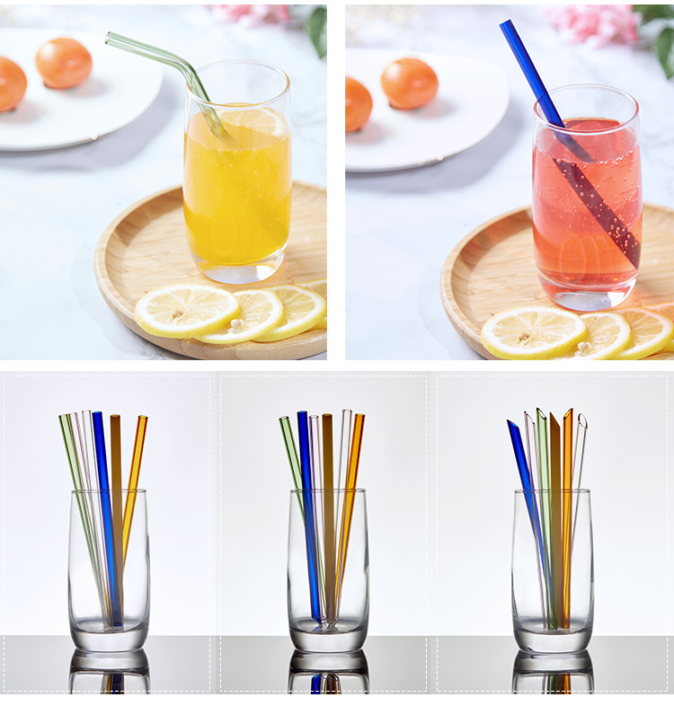 Factory Direct Sales of High Borosilicate Glass Pipette Glass Straw Set Transparent Juice Drink Milk Tea Straw Factory Direct Sales of High Borosilicate Glass Pipette Glass Straw Set Transparent Juice Drink Milk Tea Straw