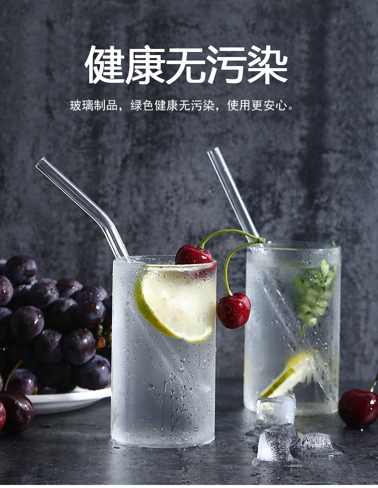 Factory Direct Sales of High Borosilicate Glass Pipette Glass Straw Set Transparent Juice Drink Milk Tea Straw Factory Direct Sales of High Borosilicate Glass Pipette Glass Straw Set Transparent Juice Drink Milk Tea Straw