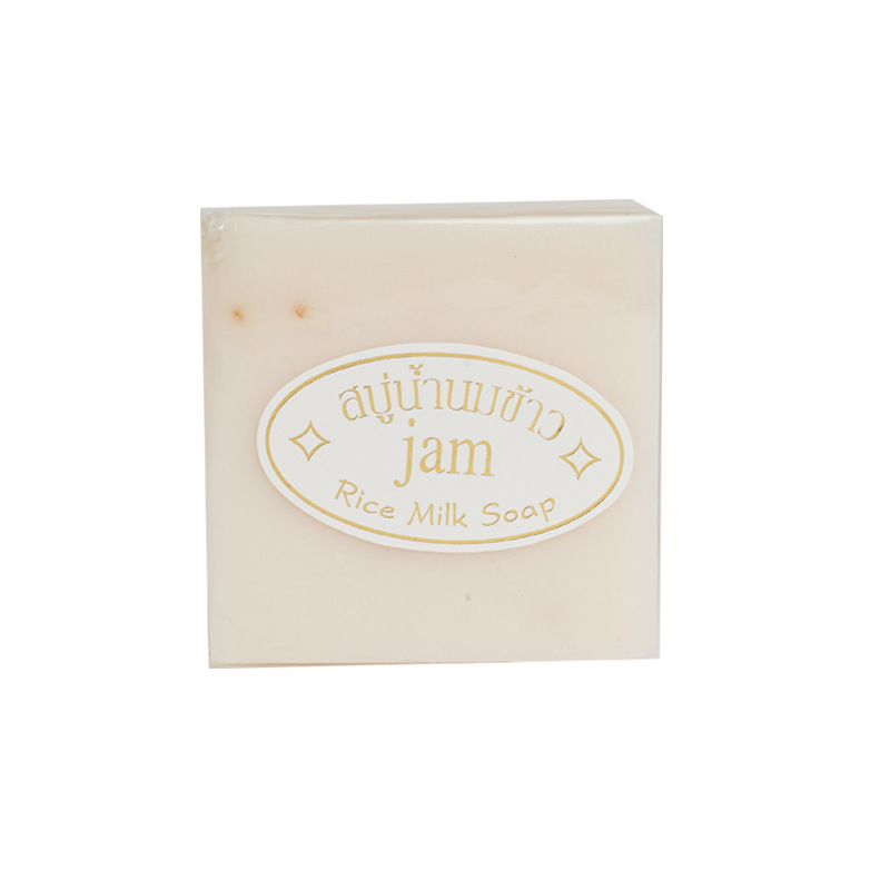 Thailand Jam Rice Soap Imported Handmade Rice Milk Soap 65G Handmade Cold Soap Wedding Gift Gift Gift Foaming Net