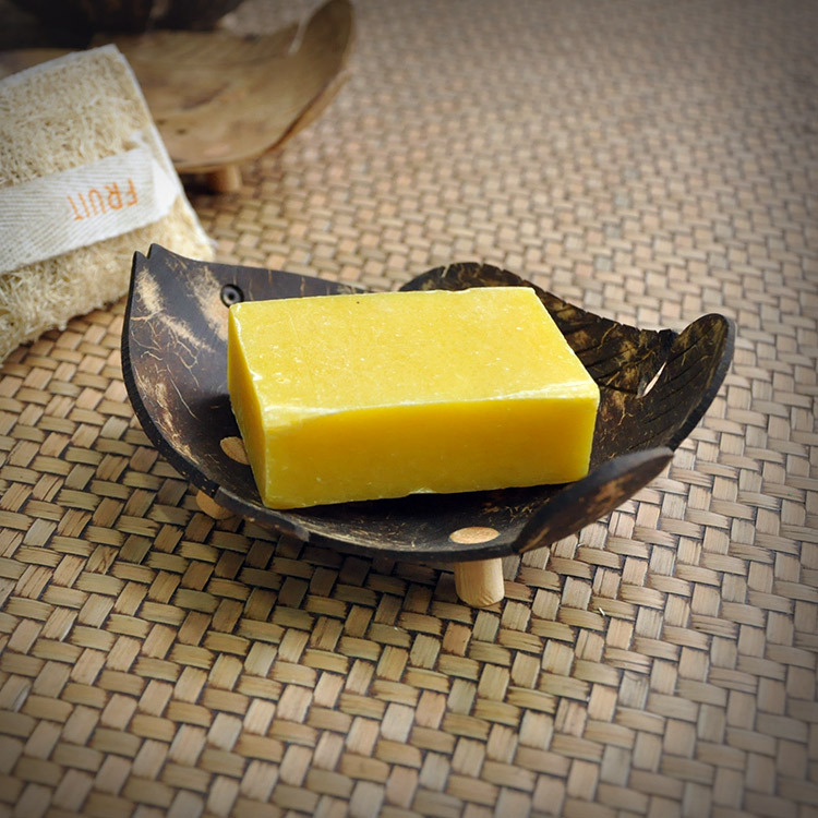 Thailand imported wooden handicraft soap box Coconut shell soap box Creative household soap box wholesale 140231