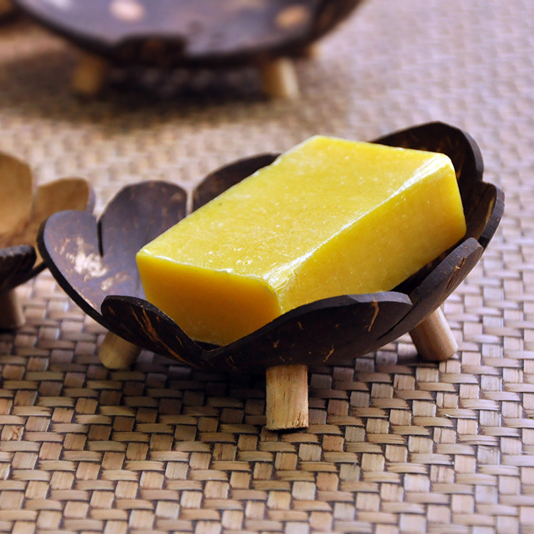 Thailand imported wooden handicraft soap box Coconut shell soap box Creative household soap box wholesale 140231
