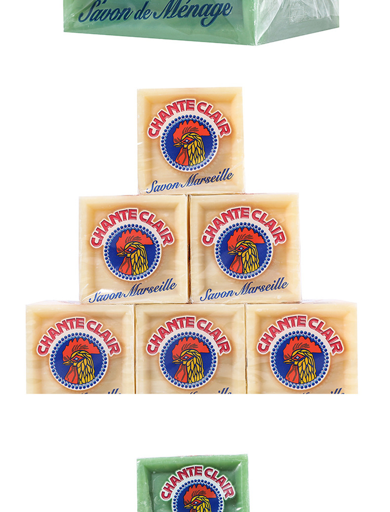 Italy Imported Chante Clair Heads Laundry Soap Chante Clair Marseille Soap Stain Removal Household Soap 300G