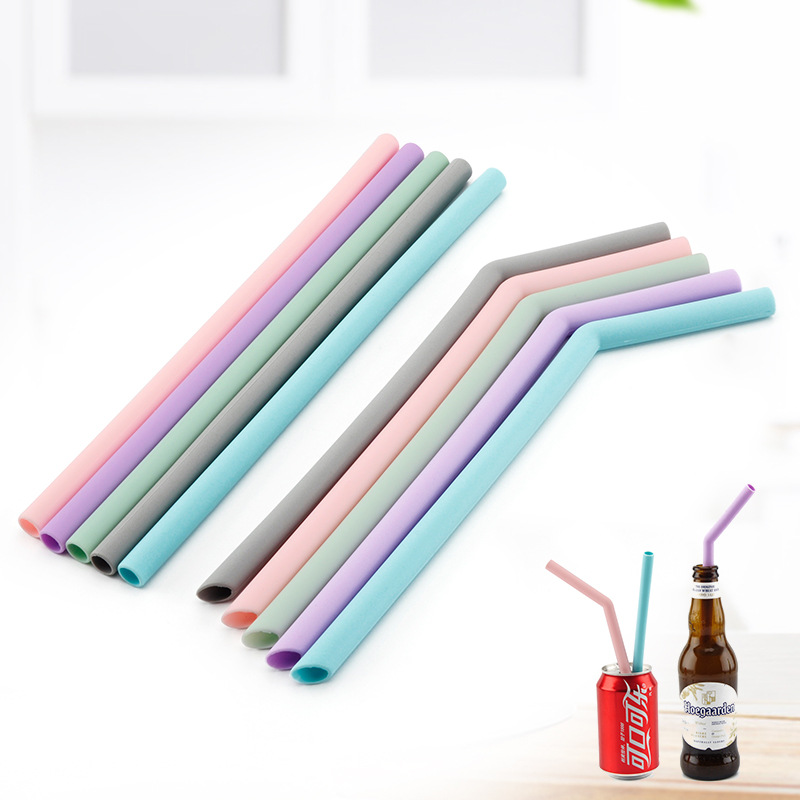 Direct food manufacturers silica gel straw Juice milk tea drinks drink bridegroom tube recycling use wholesale