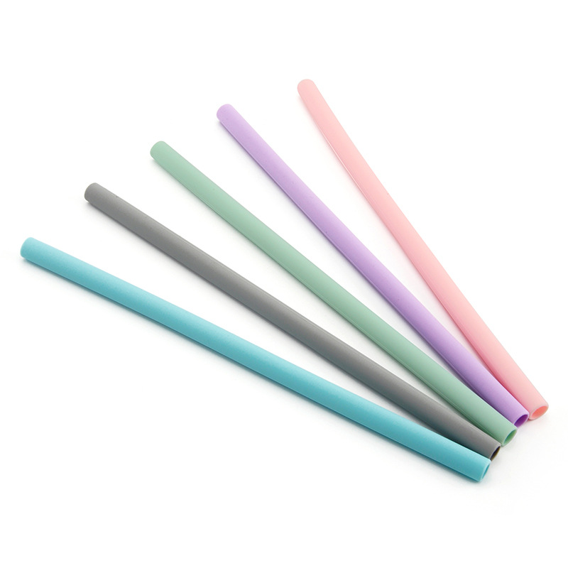 Direct food manufacturers silica gel straw Juice milk tea drinks drink bridegroom tube recycling use wholesale
