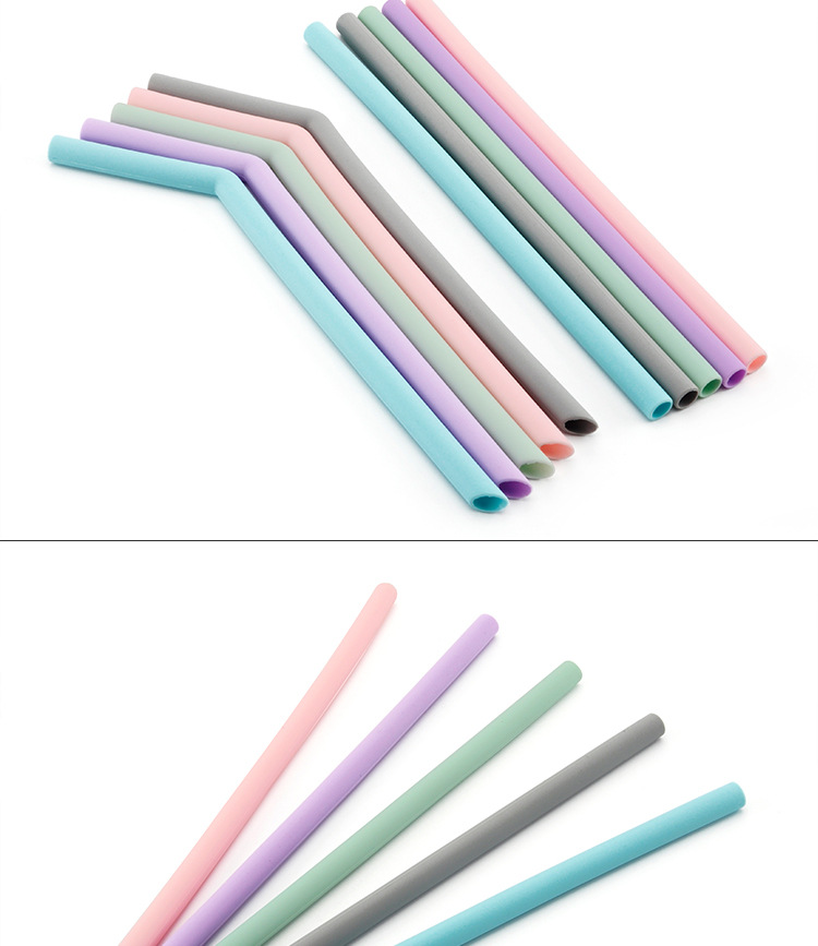 Direct food manufacturers silica gel straw Juice milk tea drinks drink bridegroom tube recycling use wholesale