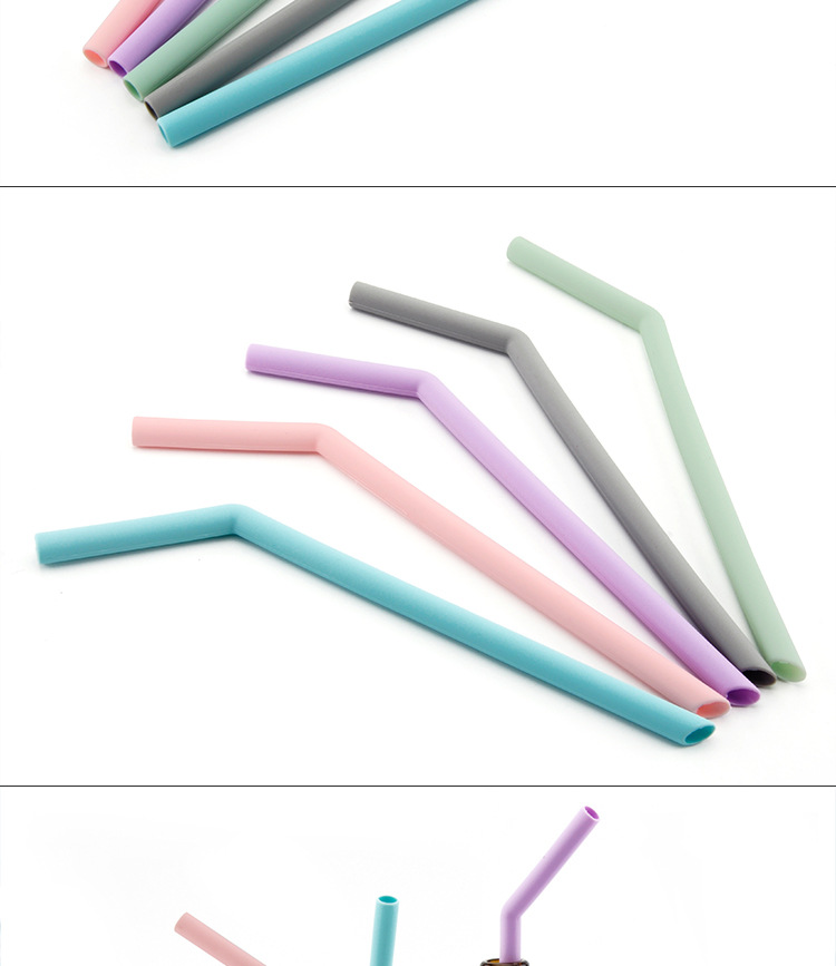 Direct food manufacturers silica gel straw Juice milk tea drinks drink bridegroom tube recycling use wholesale