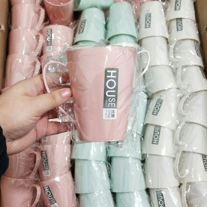New Material Nordic Color Plastic Cup Tooth Cup Gargle Cup Washing Cup Drink Cup Plastic Water Cup 1 Yuan Shop