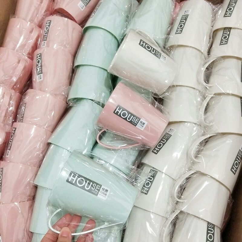 New Material Nordic Color Plastic Cup Tooth Cup Gargle Cup Washing Cup Drink Cup Plastic Water Cup 1 Yuan Shop