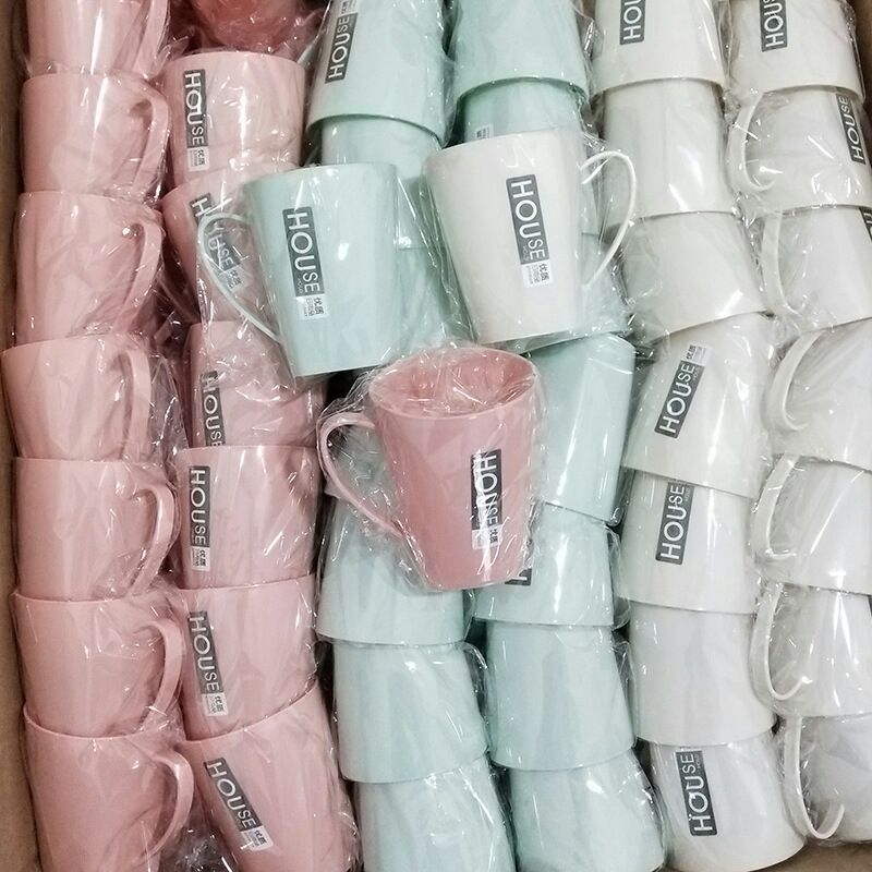 New Material Nordic Color Plastic Cup Tooth Cup Gargle Cup Washing Cup Drink Cup Plastic Water Cup 1 Yuan Shop