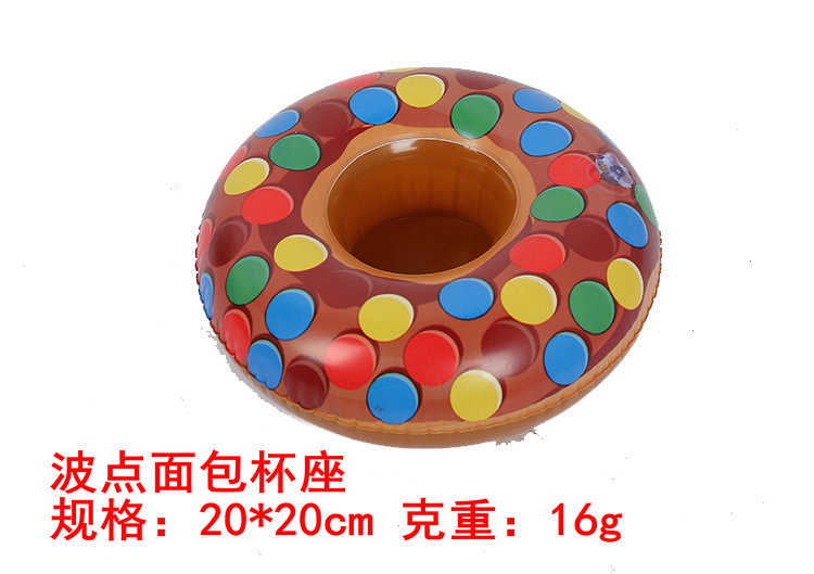 Available from stock PVC inflatable Water toy Flamingo Cup holders inflatable Water floating drink Cup holders