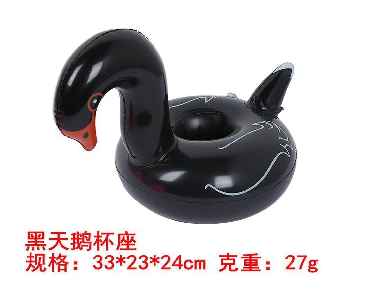 Available from stock PVC inflatable Water toy Flamingo Cup holders inflatable Water floating drink Cup holders
