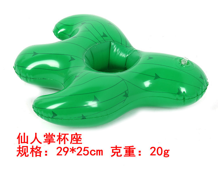Available from stock PVC inflatable Water toy Flamingo Cup holders inflatable Water floating drink Cup holders