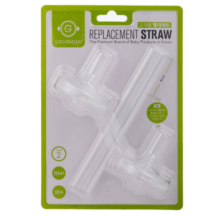 Grosmimi Mei Mei South Korea Imported Baby Straw Cup Accessories Baby Learn to Drink Anti-Chocking Straw Nozzle Set