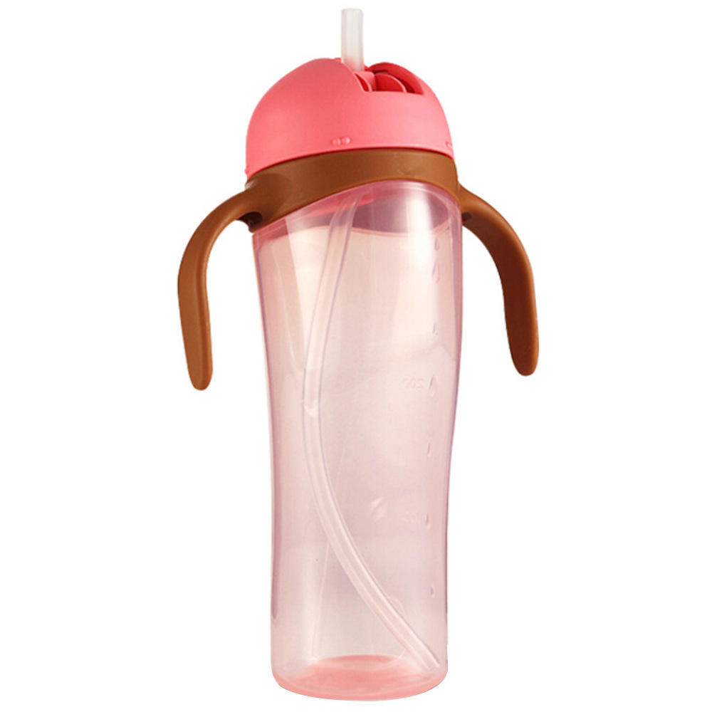 Japan Imported Pigeon/Pigeon Children&#039;s Cups Penguin Bottle Baby Learns to Drink Handle Straw Cup 330ml