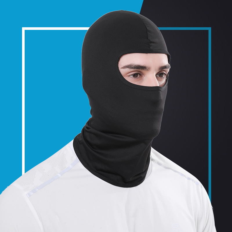 Summer Outdoor Sports Ice Silk Sunscreen Mask Bicycle Motorcycle Windproof Dustproof Mask Sleeve Cap Riding Hat