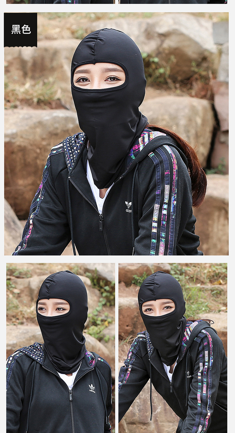 Summer Outdoor Sports Ice Silk Sunscreen Mask Bicycle Motorcycle Windproof Dustproof Mask Sleeve Cap Riding Hat
