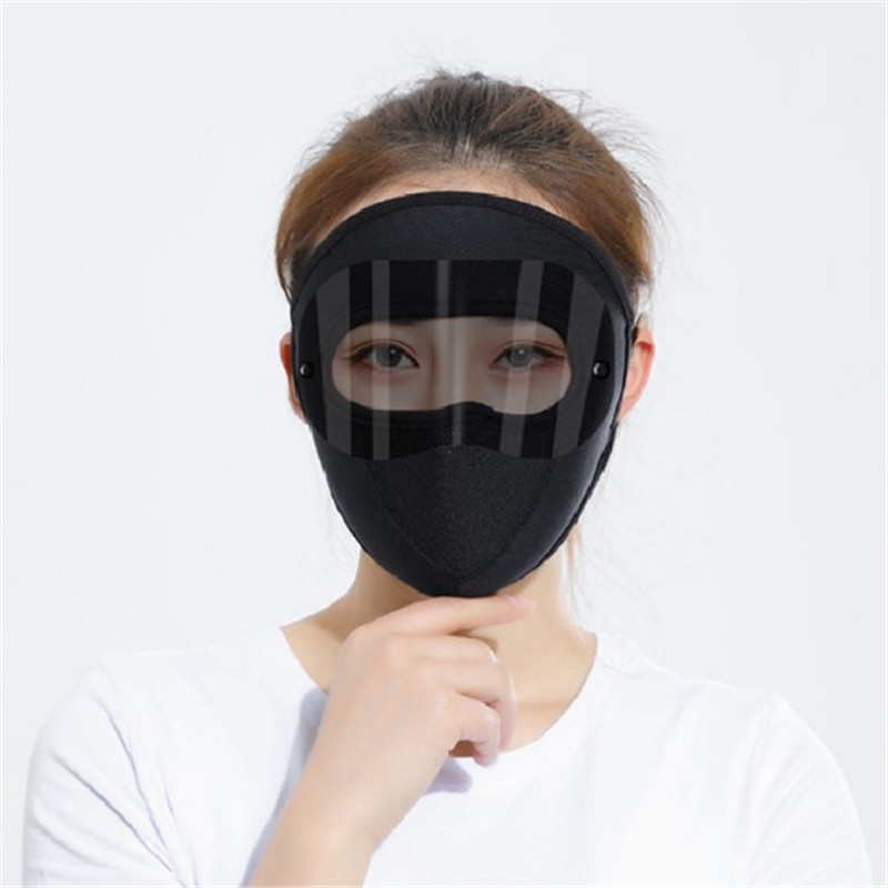Summer Sun Block and Dustproof Goggles Mask Ice Silk Thin Mask Outdoor Cycling UV Protection Full Face Mask
