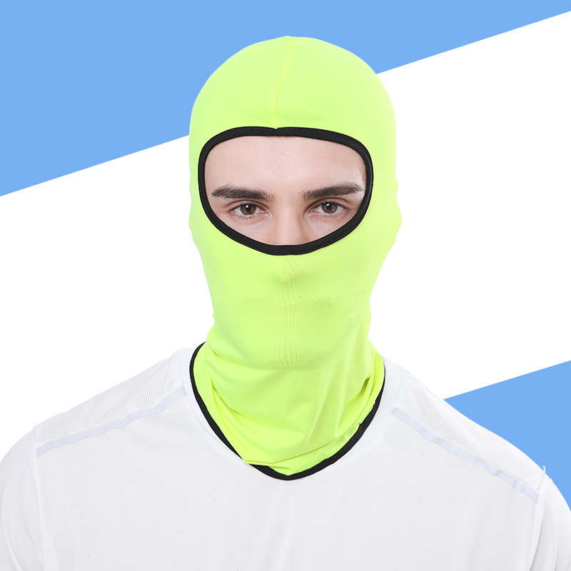 Summer Outdoor Sports Riding Hat Ice Silk Sunscreen Mask Bicycle Motorcycle Windproof Dustproof Mask Sleeve Cap