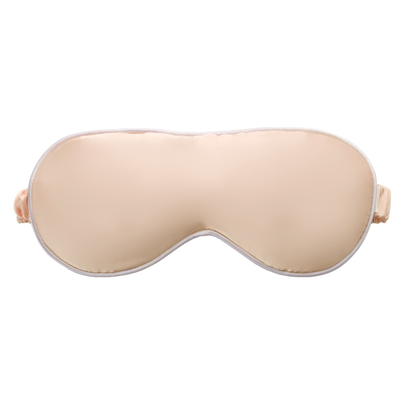 Silk Eye Mask Double-Sided Sleep Factory Direct Sales OEM Amazon Custom Printing Embroidery Adjustable Elastic