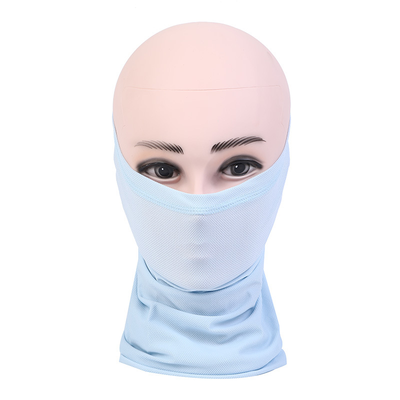 Summer Mesh Ice Silk Scarf Mask Outdoor Riding Sun Protection Ice Cool Scarf Multi-Functional Magic Headband Wholesale