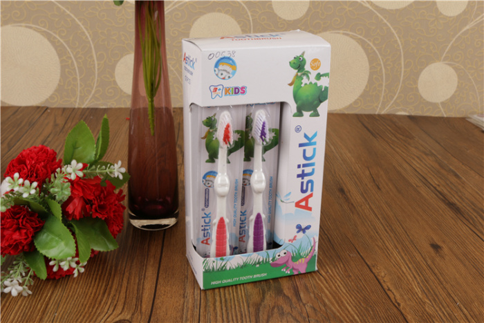 Family boxed children toothbrush toothbrush toothbrush ASTICK elastic filament