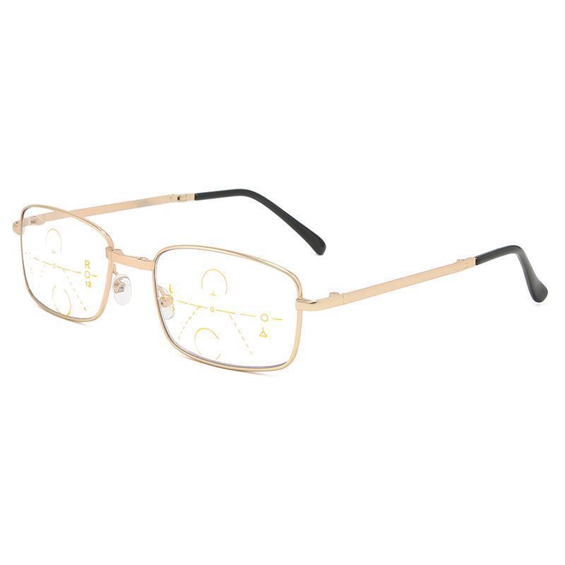 Folding anti-blue reading glasses for men anti-fatigue Smart Zoom progressive Multi-focus reading glasses