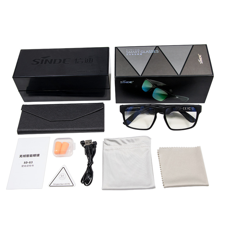 G3 Bone Conduction Glasses Smart Bluetooth Glasses Outdoor Sports Sunglasses TWS Headset Glasses Headset G3 Bone Conduction Glasses Smart Bluetooth Glasses Outdoor Sports Sunglasses TWS Headset Glasses Headset