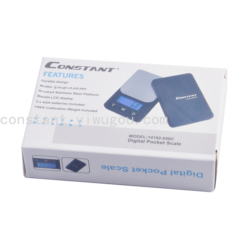 [Constant-656C] Electronic Scale Gold Jewelry Gram Weighing Scale Food High-Precision Kitchen Baking Scale Jewelry Scale