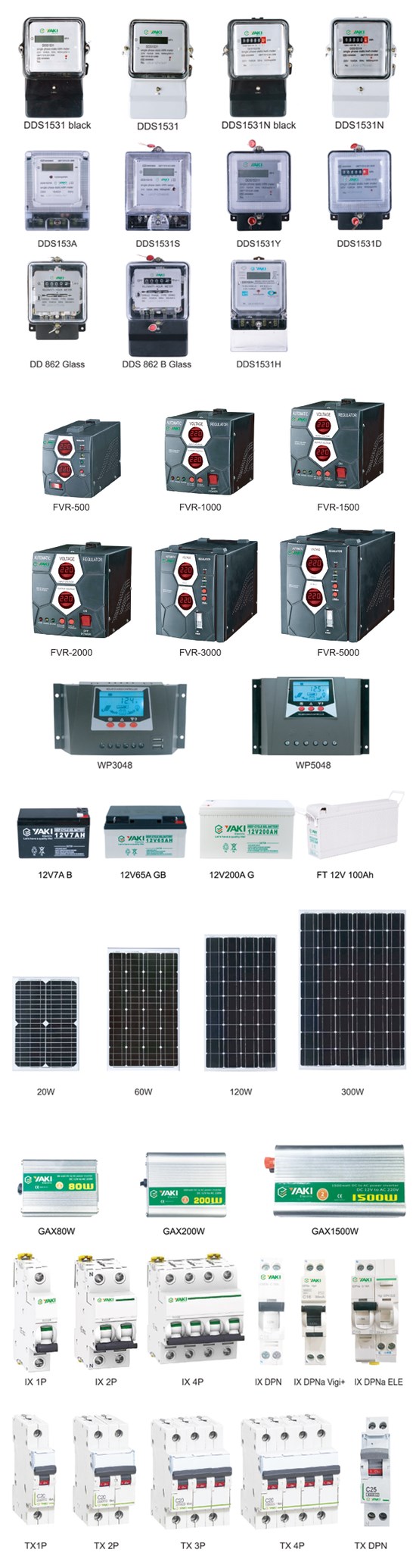 Factory Direct Sales Yaki Brand Electronic Digital Display Meter LED Screen
