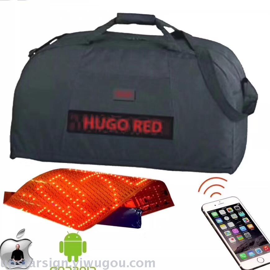 Bluetooth hat light LED screen hat screen clothing light screen DIY intelligent wear light box and bag