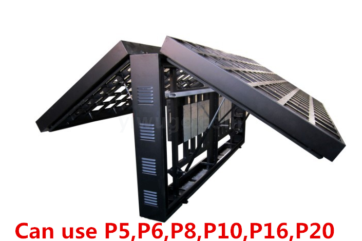 Led screen waterproof double-sided box display double front maintenance box display billboards neon lights