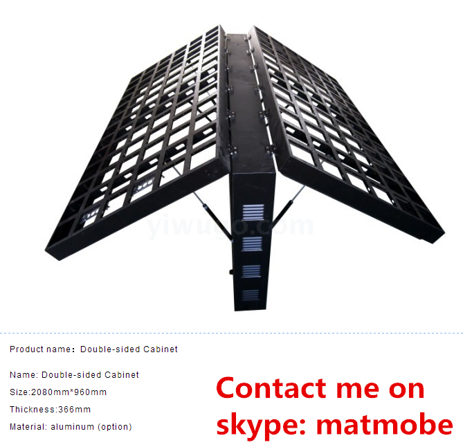 Led screen waterproof double-sided box display double front maintenance box display billboards neon lights