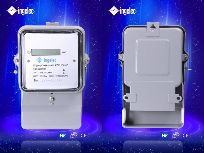 Hot Sale Electronic Single-Phase Watt-Hour Meter LED Screen Electronic Meter Meter