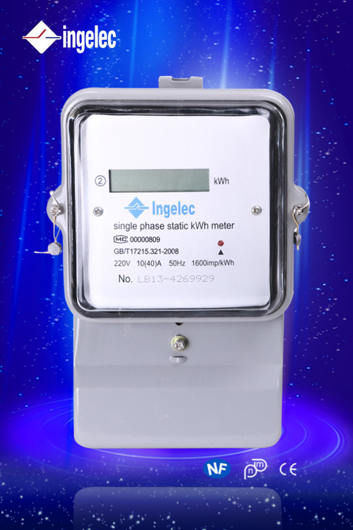 Hot Sale Electronic Single-Phase Watt-Hour Meter LED Screen Electronic Meter Meter